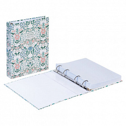 Тетрадь на кольцах А5 175х215 мм, 160 л., твердый картон, клетка, HATBER, "Morris", 080222, 160ТК5В1_29506