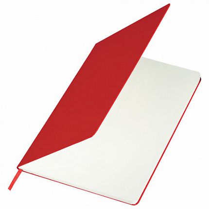 Блокнот-скетчбук БОЛЬШОЙ ФОРМАТ (180х250 мм) В5, BRAUBERG ULTRA, 80 г/м2, 96 л., без линовки, красный, 113066