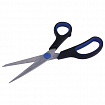 Ножницы BRAUBERG "Soft Grip", 190 мм, черно-синие, резиновые вставки, 3-сторонняя заточка, 230762
