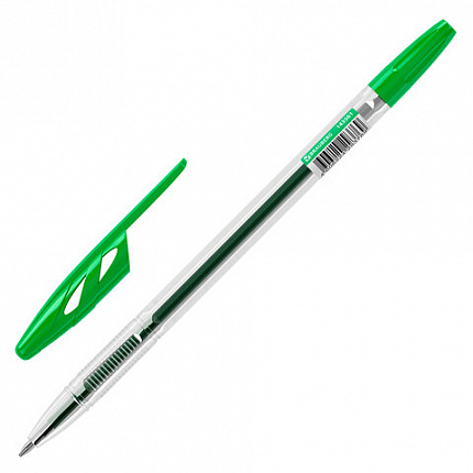 Ручка шариковая BRAUBERG "ULTRA", ЗЕЛЕНАЯ, узел 1 мм, чернила ГЕРМАНИЯ, наконечник ШВЕЙЦАРИЯ, 143561