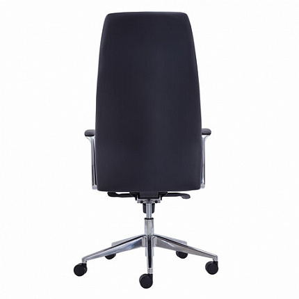 Кресло BRABIX PREMIUM "Adept EX-752", синхромеханизм, алюминий, экокожа, черное, 532930