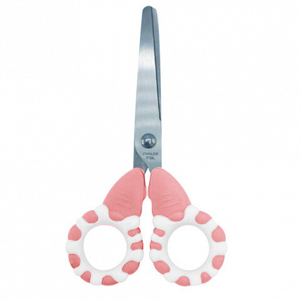 Ножницы FUNSTER (ФАНСТЕР) 130 мм, фигурные ручки ЛЕДЕНЦЫ из ABS пластика, в дисплее, 238853