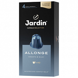 Кофе в капсулах JARDIN "Allonge" для кофемашин Nespresso, 10 порций, 1356-10