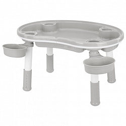 Стол детский трансформер 3 в 1 BRABIX KIDS CT-001, растущий, 2-8 лет, пластик, серый, 533290