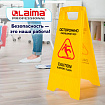 Знак предупреждающий "Осторожно! Скользкий пол!" пластиковый, 62х30 см, LAIMA PROFESSIONAL, 608006