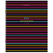 Тетрадь А5, 96 л., BRAUBERG, скоба, клетка, глянцевая ламинация, "Color Stripes", 404430