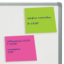 Блок самоклеящийся (стикеры), BRAUBERG, НЕОНОВЫЙ, 76х76 мм, 400 листов, 5 цветов, 122855