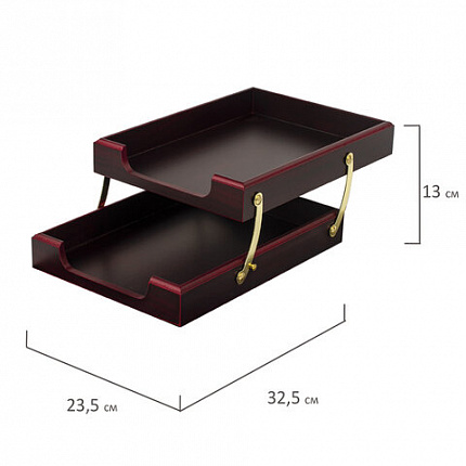 Набор подарочный настольный BESTAR "Ares" из дерева, 7 предметов, цвет "красное дерево", 236355