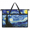 Папка для рисунков и чертежей с ручками BRAUBERG А3, пластик, молния сверху, "Van Gogh", 274540
