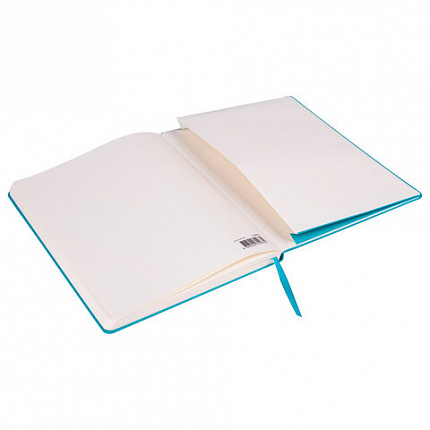 Блокнот-скетчбук БОЛЬШОЙ ФОРМАТ (180х250 мм) В5, BRAUBERG ULTRA, 80 г/м2, 96 л., без линовки, бирюзовый, 113065