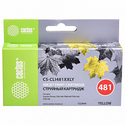 Картридж струйный CACTUS (CS-CLI481XXLY) для Canon Pixma TR7540/TR8540/TS6140, желтый