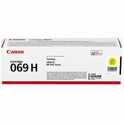 Картридж лазерный CANON (069HY) i-SENSYS LBP673Cdw/MF752Cdw/MF752Cdw и другие, желтый, ресурс 5500 стр., ОРИГИНАЛЬНЫЙ, 5095C002