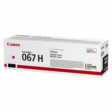 Картридж лазерный CANON (067HM) i-SENSYS LBP631Cw/MF655Cdw и другие, пурпурный, ресурс 2350 стр. ОРИГИНАЛЬНЫЙ, 5104C002