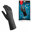 Перчатки латексные MANIPULA "КЩС-1", двухслойные, размер 9, L (большой), черные, L-U-03/CG-942