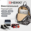Рюкзак HEIKKI DREAM (ХЕЙКИ) универсальный, с карманом для ноутбука, эргономичный, "Lettering", 42х26х14 см, 273851