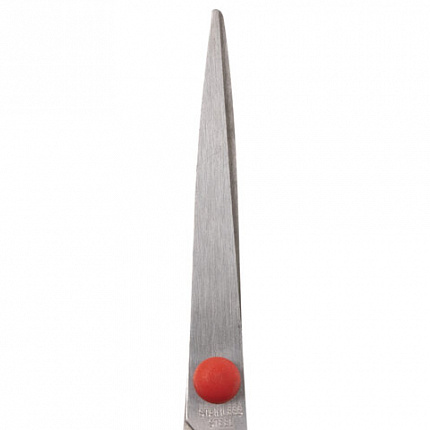 Ножницы STAFF EVERYDAY, 150 мм, бюджет, резиновые вставки, черно-красные, ПВХ чехол, 237497.