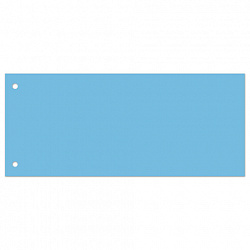 Разделители листов (полосы 240х105 мм) картонные, КОМПЛЕКТ 100 штук, голубые, BRAUBERG, 223973
