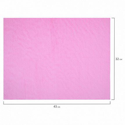 Салфетка протирочная 3D-СУПЕРВПИТЫВАЮЩАЯ PVA-замша 43x32 см, в тубе, розовая, LAIMA HOME, 609973