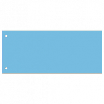 Разделители листов (полосы 240х105 мм) картонные, КОМПЛЕКТ 100 штук, голубые, BRAUBERG, 223973