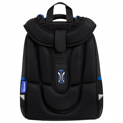 Ранец BRAUBERG PREMIUM, 2 отделения, с брелком, "Risky ride", 3D-панель, 38х29х16 см, 274394