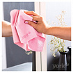 Салфетка из МИКРОФИБРЫ ГУБЧАТАЯ PVA/ПВА СУПЕРВПИТЫВАЮЩАЯ 30х30 см, Long Fresh, розовая, 275 г/м2, YORK, 26250