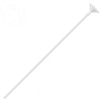 Держатели для воздушных шаров (палочки 40 см + розетки) ЗОЛОТАЯ СКАЗКА, КОМПЛЕКТ 50 штук, белые, 591097