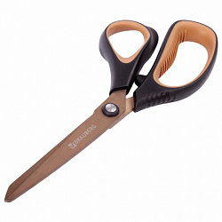 Ножницы BRAUBERG "Heavy Duty", 210 мм, суперпрочные, титановое покрытие, 2-сторонняя заточка, 236790