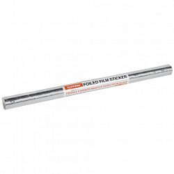 Самоклеящаяся пленка, алюминиевая фольга защитная для кухни/дома, 0,6х3 м, серебро, цветы, DASWERK (ДАСВЕРК), 607849