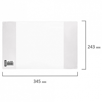Обложка ПВХ для прописей Горецкого и рабочих тетрадей, ПИФАГОР, прозрачная, плотная, 120 мкм, 243х345 мм, 224836
