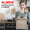 Крафт-пакет бумажный 18х12х29 см, КОМПЛЕКТ 100 шт., плотность 90 г/м2, LAIMA ECO CRAFT, 609683