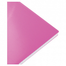 Тетрадь обложка пластик, А4, 80 л., гребень, клетка, HATBER, "LINE NEON" Розовая, 081545, 80Т4В1гр_03033