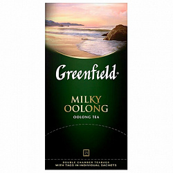 Чай GREENFIELD "Milky Oolong" улун с добавками, 25 пакетиков в конвертах по 2 г, 1067-15