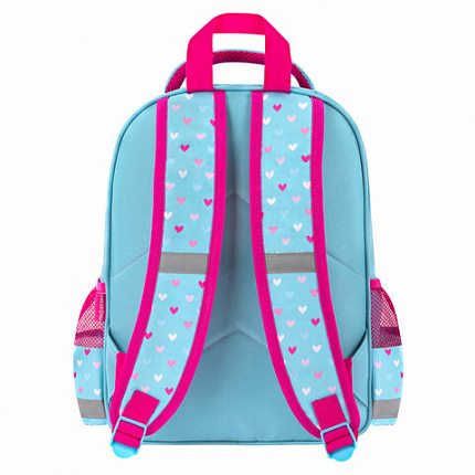 Рюкзак ПИФАГОР SCHOOL, 1 отделение, 3 кармана, "Милый зайчик", 38x28х14 см, 273168