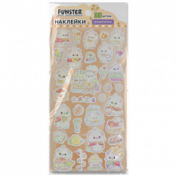 Наклейки декоративные "Веселый микс", 17,5х9 см, ассорти 6 видов, FUNSTER (ФАНСТЕР), 666094