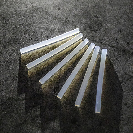 Клеевые стержни, диаметр 7 мм, длина 100 мм, прозрачные, комплект 6 шт., BRAUBERG, европодвес, 670291