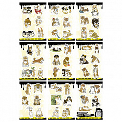 Наклейки виниловые, 49-53 шт., 9 листов, А6, "ЗАБАВНЫЕ ДИЗАЙНЫ", АССОРТИ, NALEPKING