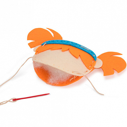 Набор для шитья игрушки из фетра "Куколка", ЮНЛАНДИЯ, 664733