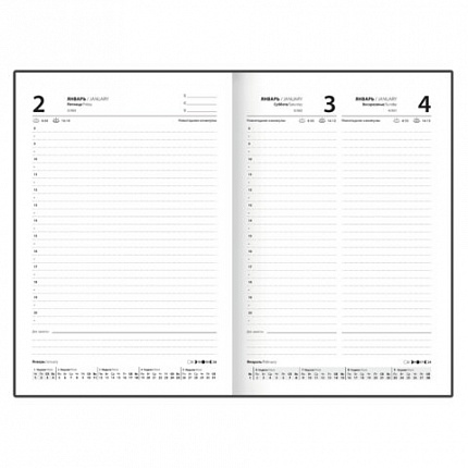 Ежедневник датированный 2026 145х215 мм, А5, STAFF, ламинированная обложка, "Green Marble", 117315