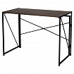 Стол на металлокаркасе BRABIX "LOFT CD-002", 1000х500х750 мм, складной, цвет морёный дуб, 641212