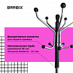 Вешалка-стойка BRABIX "CR-870" на мраморном диске, металл, 5+3 крючка, цвет коричневый, 606436