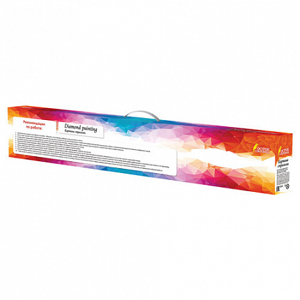 Картина стразами (алмазная мозаика) 60х80 см, ОСТРОВ СОКРОВИЩ "Горный пейзаж", без подрамника, 662454