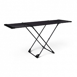 Сушилка напольная для белья раскладная, 3 зоны сушки, 20 метров, LAIMA HOME DUO SLIDING BLACK, 700469