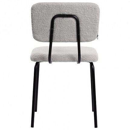 Стулья BRABIX "Ideal CF-080", КОМПЛЕКТ 4 шт., черный каркас, букле серый, 533256