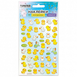 Наклейки объемные зефирные 15х10 см, ассорти 12 видов, FUNSTER (ФАНСТЕР), 666675