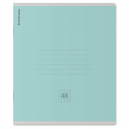 Тетрадь А5, 48 л., скоба, клетка, обложка картон, ERICH KRAUSE "КЛАССИКА", микс в спайке, 56099