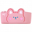 Пенал ЮНЛАНДИЯ ЮНИОР, 1 отделение, искусственная кожа, "Pink bear", 20х9х7 см, 273818