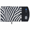 Ежедневник недатированный А5 155х213 мм BRAUBERG "Wild", под кожу, магнит, 160 л., ZEBRA, черный, 116233