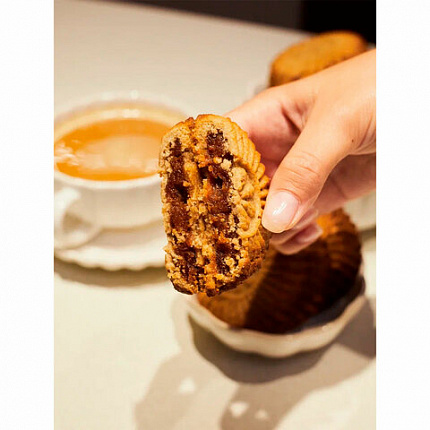 Печенье песочное DR.FINIK "Солнышко" с начинкой из финика и кураги, БЕЗ САХАРА, 700 г