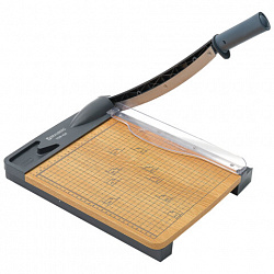 Резак сабельный BRAUBERG KATANA WOOD TSW-420 A4, 20 листов, длина реза 300 мм, деревянное основание, 533366