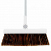 Совок для мусора КОМПЛЕКТ щетка + рукоятка совка 84см, щетки 63-108 см телескоп, магнитный держатель, бело-серый, колорбокс, DASWERK, 608950